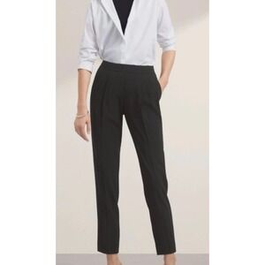 Aritzia BABATON Pants 2 Black Cropped Pull On Pockets Chic Quiet Luxury COHEN